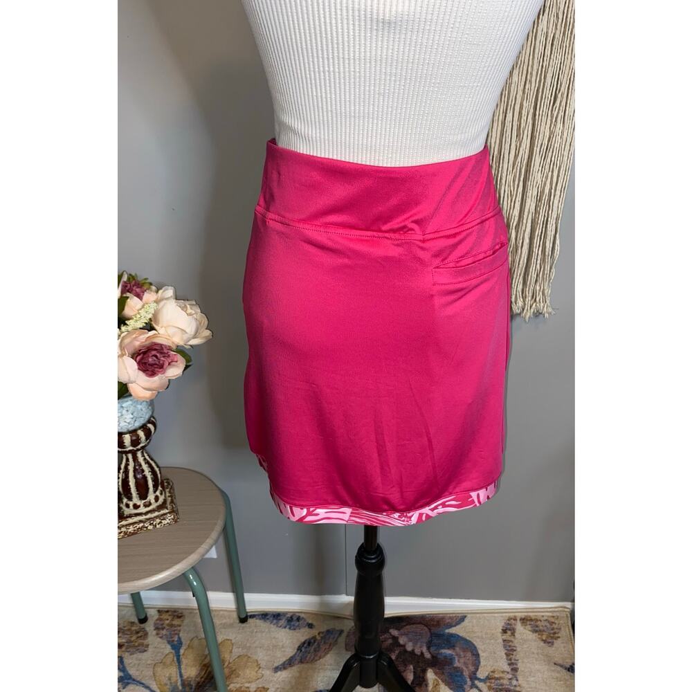Stella Parker Sport Pink Golf Skort M Athletic Tennis Skirt Stretch Zip Pockets - Picture 6 of 10